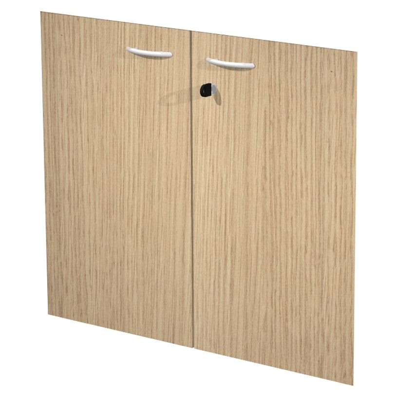 2012349514122-Jeu de 2 portes pour bibliothèque haute - chêne clair-P_79441846_1-0