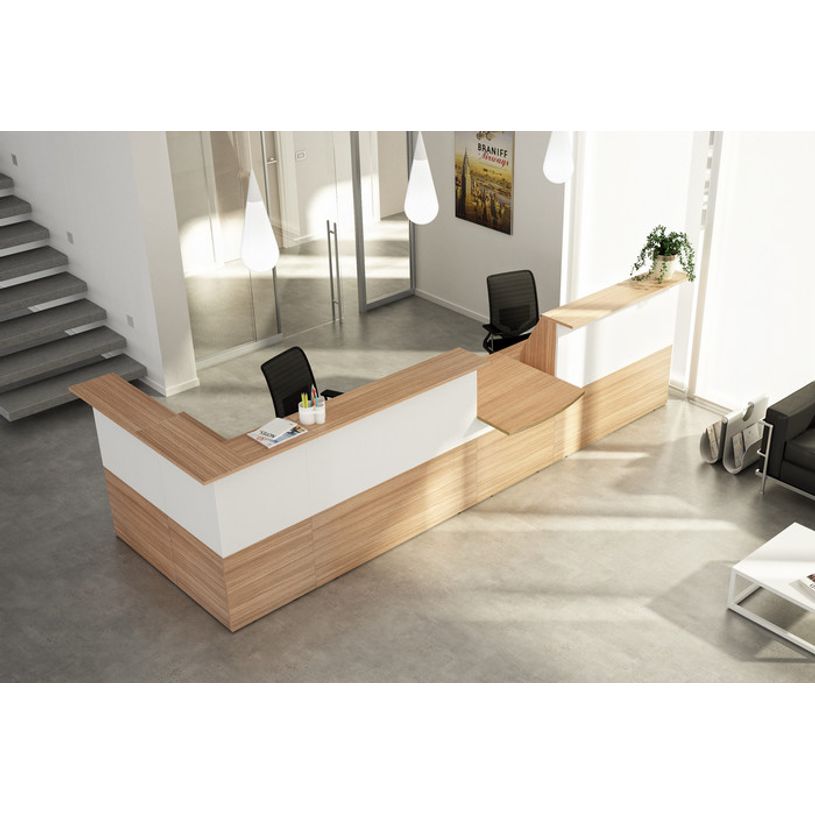 2012349514269-Banque d'accueil en angle 90° MUSA - L76 x H117 x P76 - Noyer/blanc-P_79441853_2-1