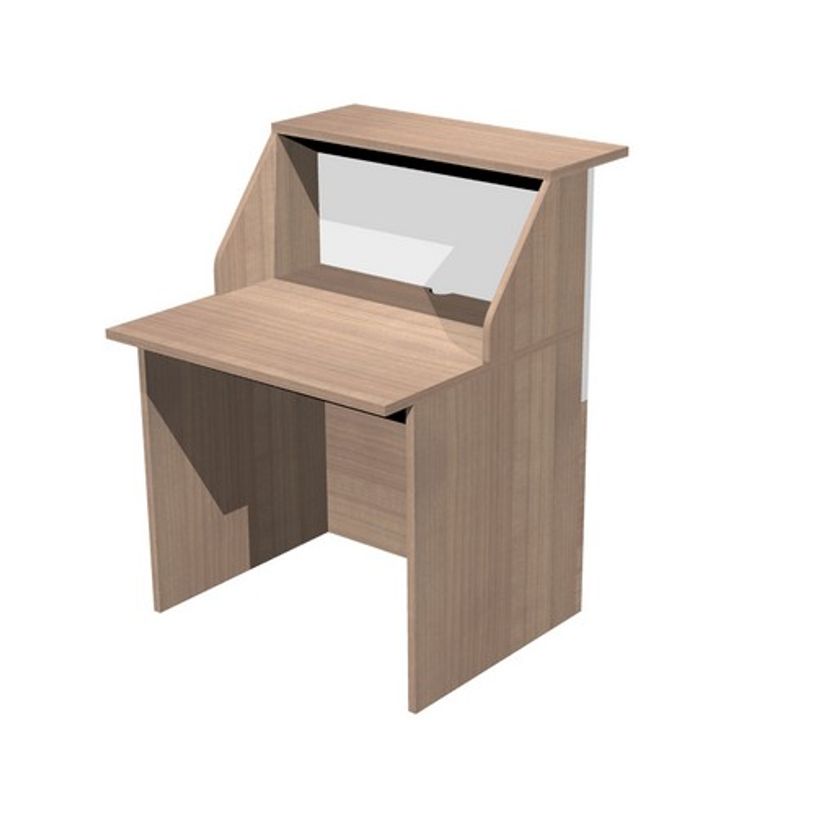 2012349514306-Banque d'accueil module haut MUSA - L80 cm - Noyer/blanc-P_79441855_1-0