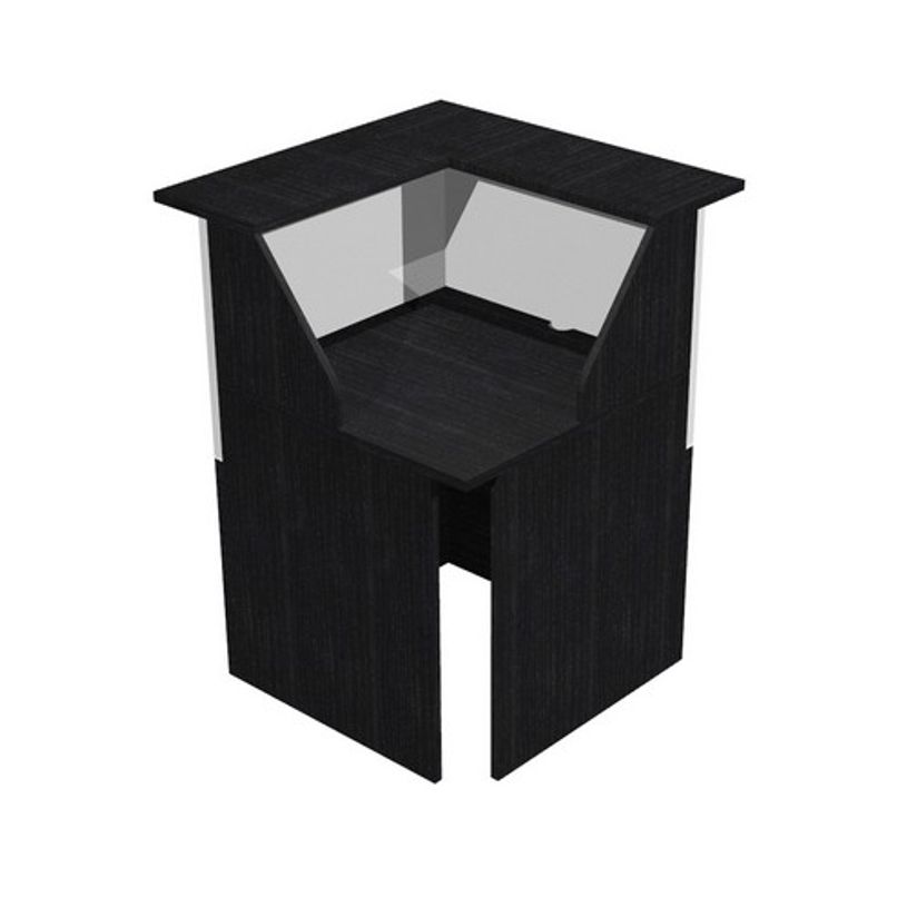 2012349514368-Banque d'accueil en angle 90° MUSA - L76 x H117 x P76 - Frêne noir/blanc-P_79441858_3-0