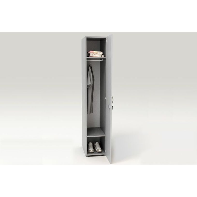 2012349514702-Armoire vestiaire 1 porte - H185 x L33 x P52 cm - Gris-P_79441875_1-0