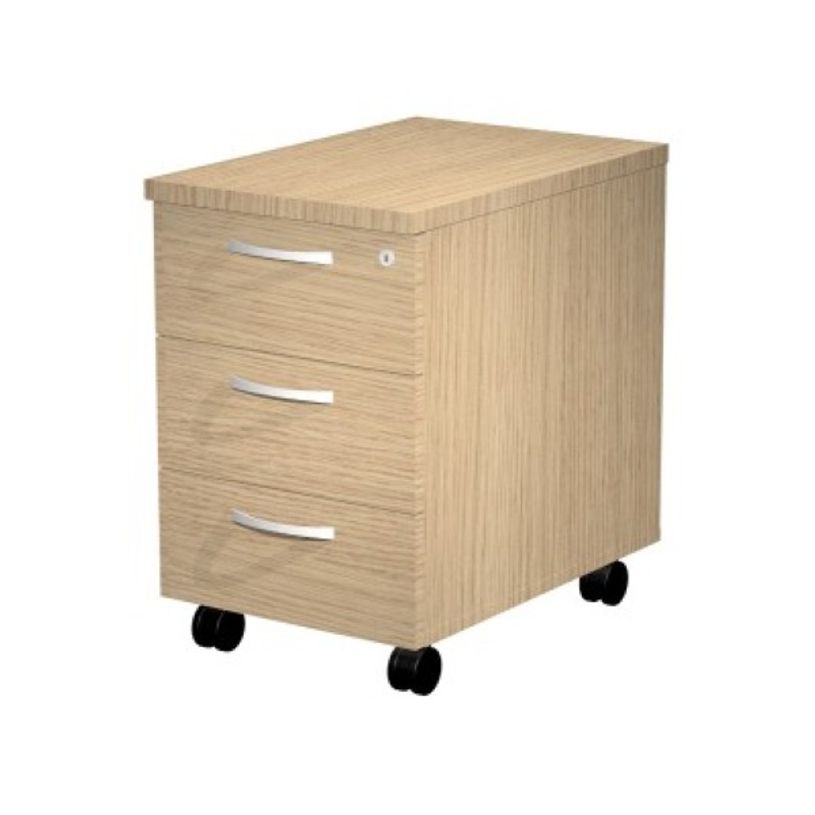 2012349515242-Caisson mobile métallique - 3 tiroirs - Chêne-P_79441902_1-0