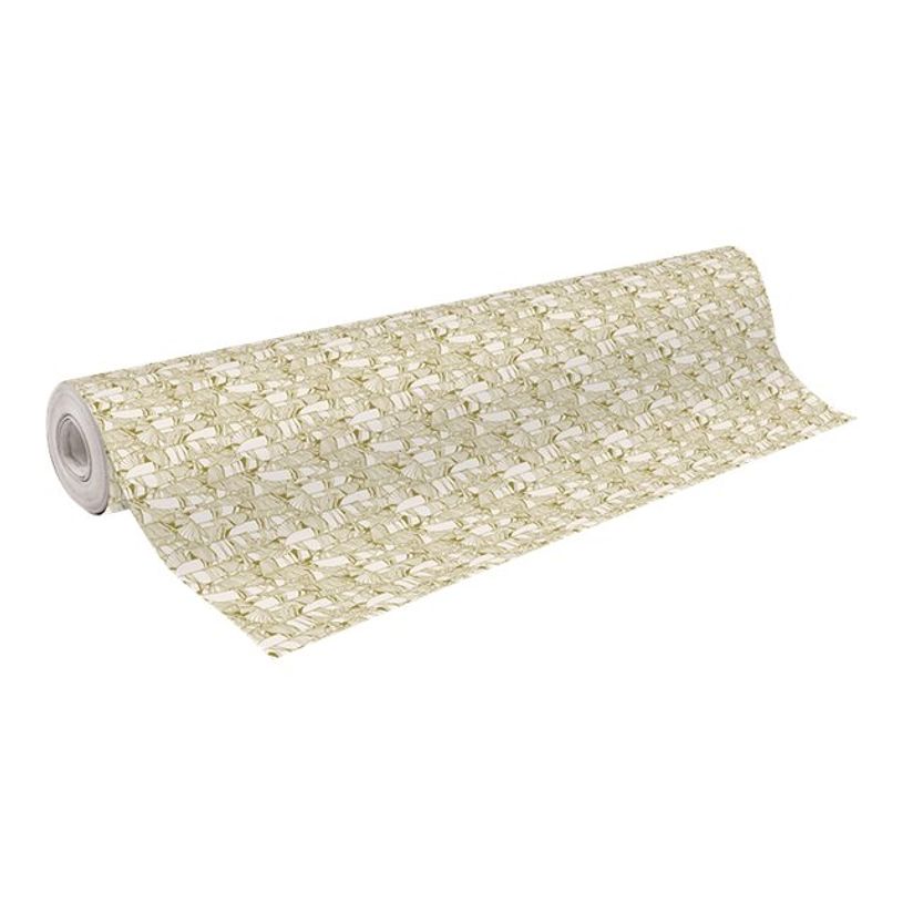 3329682019672-Clairefontaine Excellia - Papier cadeau - 70 cm x 50 m - 80 g/m² - motif feuilles or-P_79441970_2-1