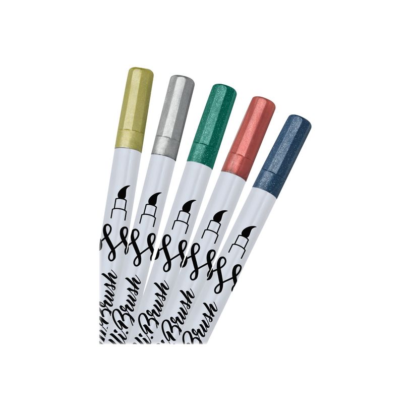 4014421190895-Online Calli.Brush - 5 Stylos pinceaux à double embout - couleurs assorties-P_79441980_3-2