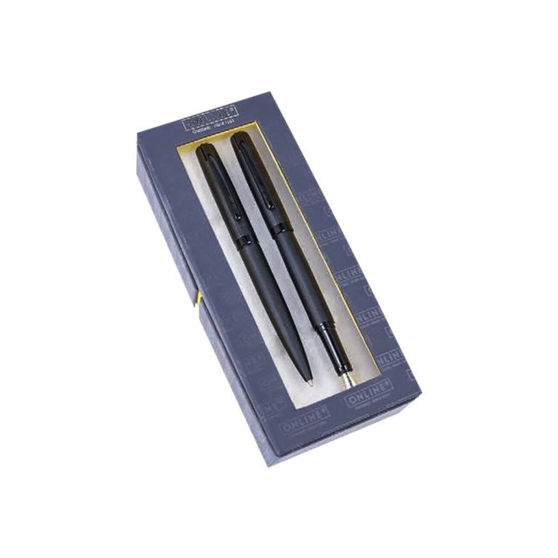 4014421345707-Online Eleganza - Parure stylo à bille et sylo plume noir-P_79442001_1-0