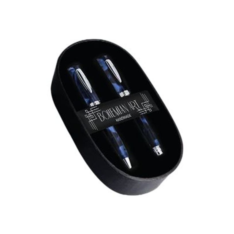 4014421440167-Online Bohemian Art - Parure stylo à bille et sylo plume bleu-P_79442024_2-1