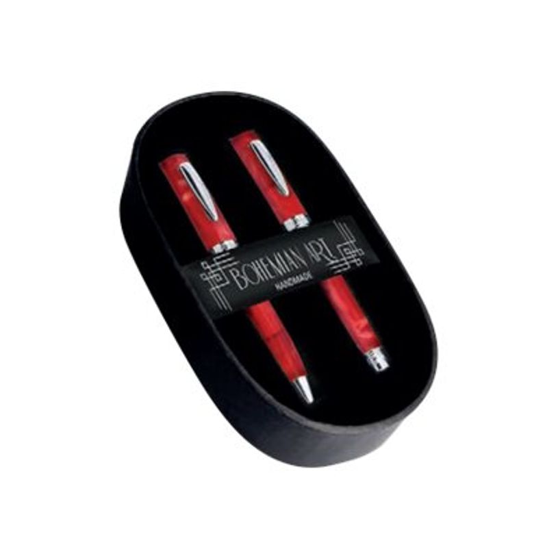 4014421440181-Online Bohemian Art - Parure stylo à bille et sylo plume rouge-P_79442026_1-0