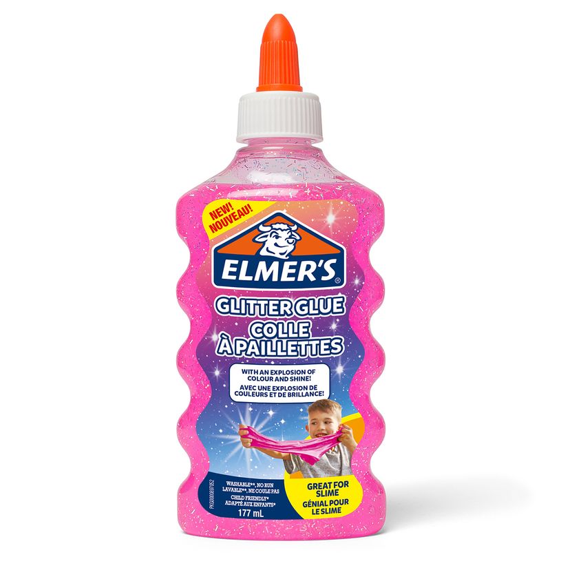3026980772499-Elmers - Colle pailletée pour slime rose - 177ml -P_79442120_1-0