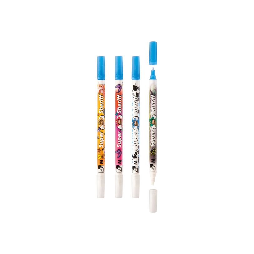 4012700987037-Pelikan Super Sheriff 258 - stylo effaceur / de réécriture - Pointe biseautée - Motifs a-P_79442136_2-1
