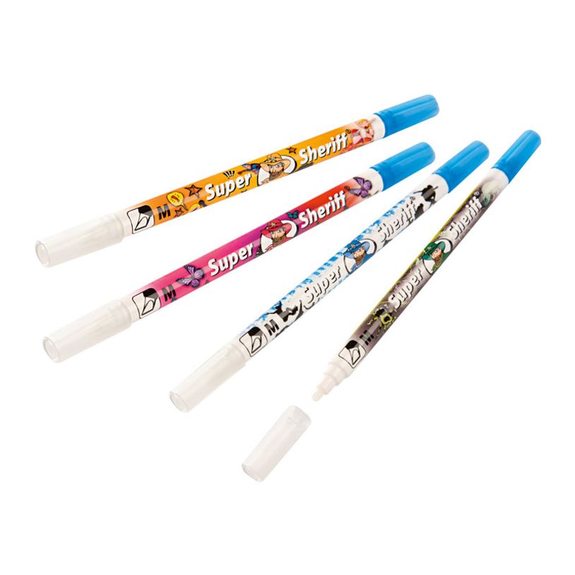 4012700987037-Pelikan Super Sheriff 258 - stylo effaceur / de réécriture - Pointe biseautée - Motifs a-P_79442136_3-2