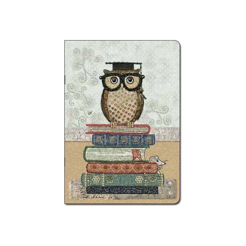 3700572716701-Kiub Bug Art - Carnet de notes A5 - ligné - 60 pages - Hibou à lunettes-P_79442198_1-0