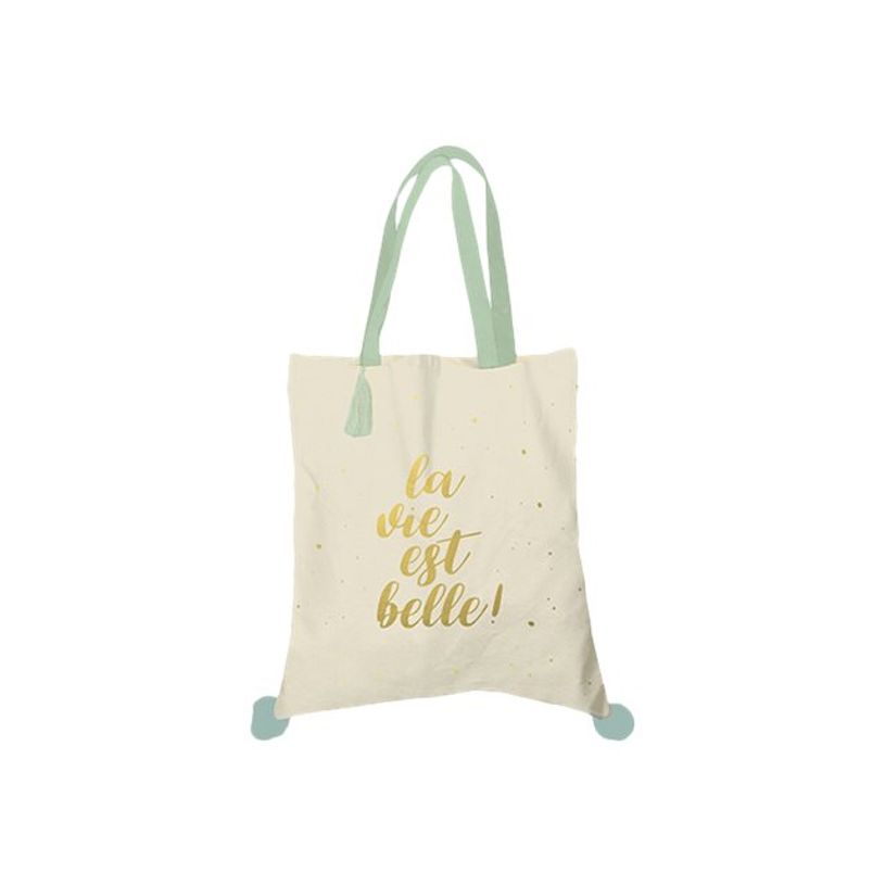 3700572730301-Kiub Les petis mots - Sac Totebag coton - Vie-P_79442232_1-0