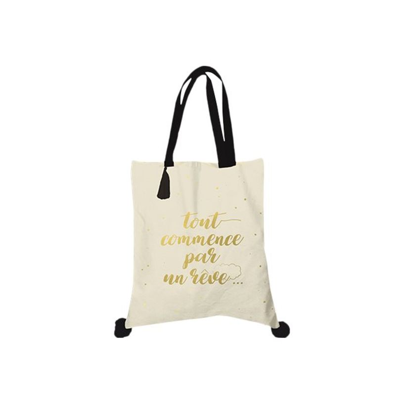 3700572730332-Kiub Les petis mots - Sac Totebag coton - Rêve-P_79442235_1-0