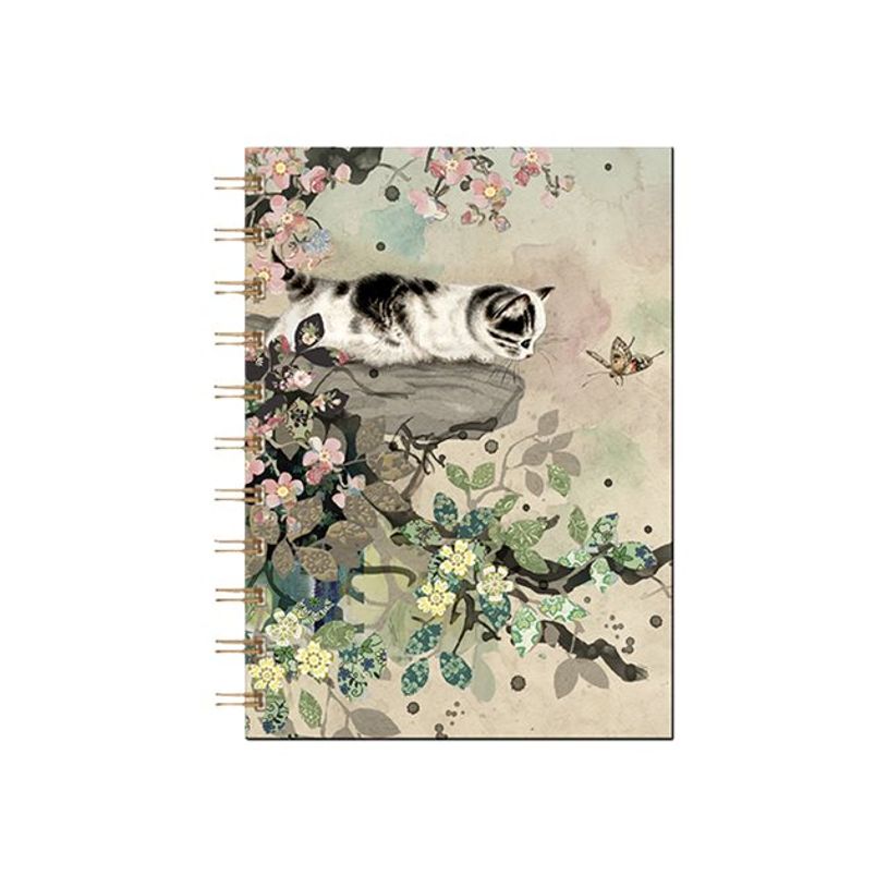 3700572731438-Kiub Bug Art - Carnet de notes à spirale A5 - ligné - 160 pages - Chat Papillon-P_79442282_1-0