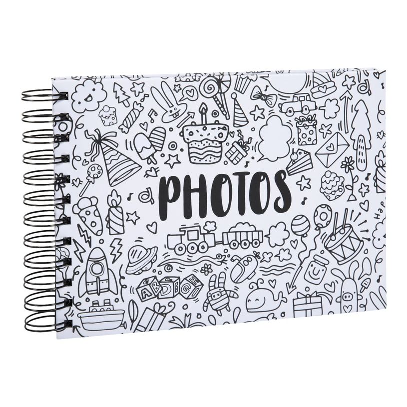 3130630151128-Exacompta Gribouille - Album photos à spirales 23 x 16 cm - 50 pages noires-P_79442621_2-1