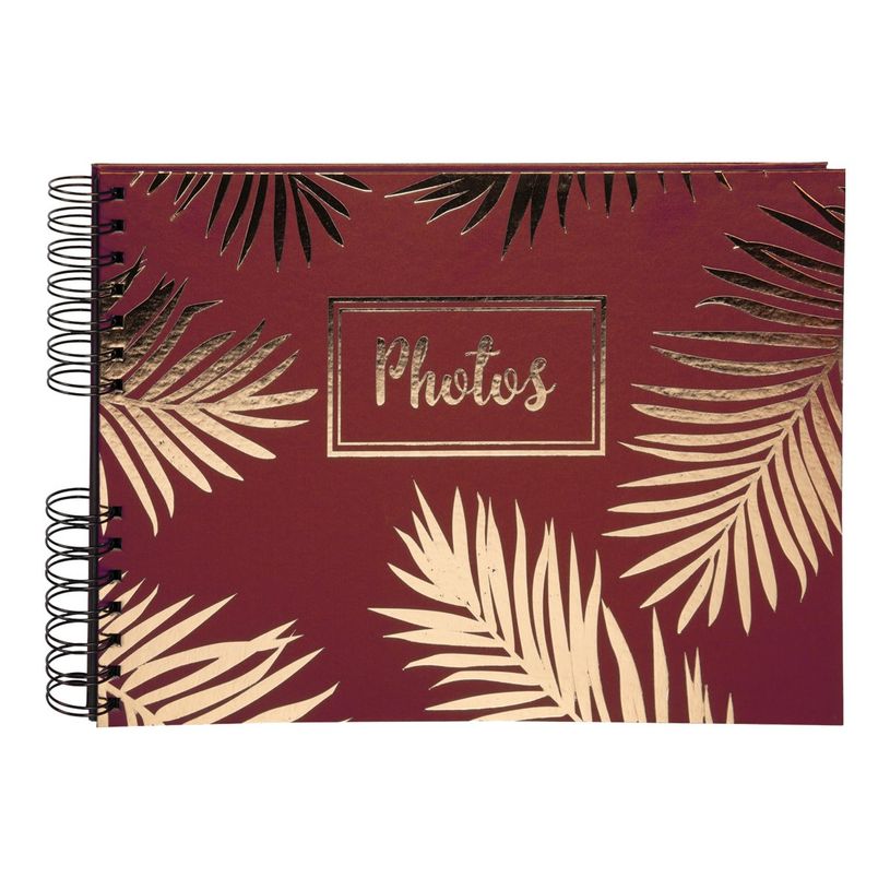 3130630162087-Exacompta Palma - Album photos à spirales 32 x 22 cm - 50 pages noires - rouge-P_79442624_1-0