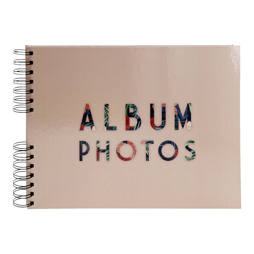 3130630167891-Exacompta Tropical - Album photos à spirales 32 x 22 cm - 50 pages noires - rose-P_79442633_1-0