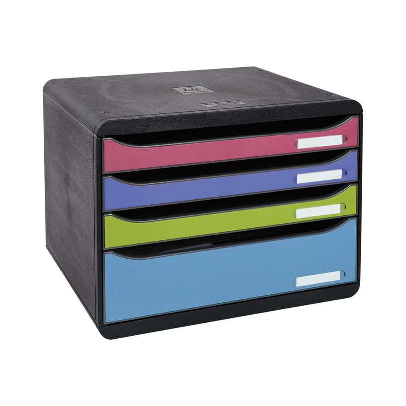 9002493424609-1928 by Exacompta BigBox Plus - Module de classement à l'italienne 4 tiroirs - multicolore-P_79442647_1-0
