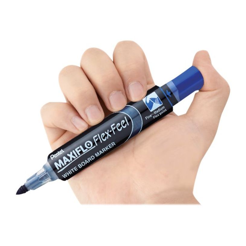 0884851032553-Pentel MAXIFLO FLEX FEEL - Marqueur effaçable - pointe ogive - bleu-P_79442668_3-2