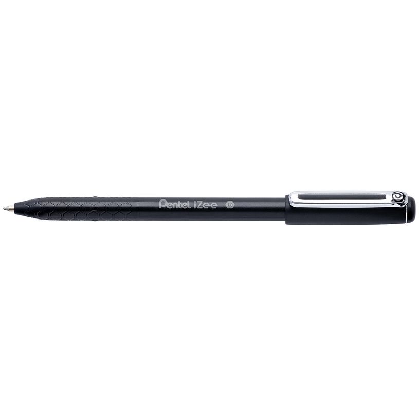 0884851041012-Pentel iZee - Stylo à bille capuchon - noir - 1 mm - moyen-P_79442677_1-0