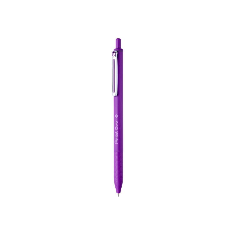 0884851041241-Pentel iZee - Stylo à bille rétractable - violet - 1 mm - pointe large-P_79442692_1-0