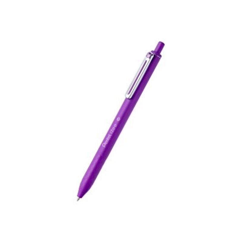 0884851041241-Pentel iZee - Stylo à bille rétractable - violet - 1 mm - pointe large-P_79442692_2-1
