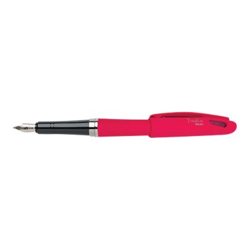 3474371980075-Pentel Tradio Fluo - Stylo plume - encre bleue - corps rose-P_79442711_3-2