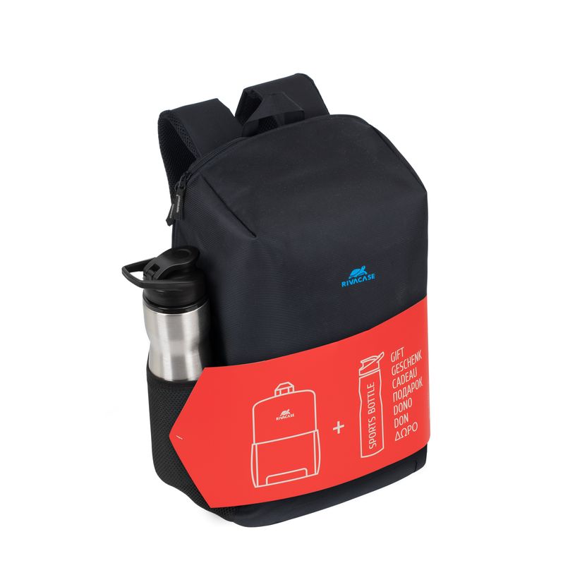 4260403574003-RIVACASE Regent - Sac à dos pour ordinateur portable 15,6" + bouteille isotherme - noir-P_79442729_1-0