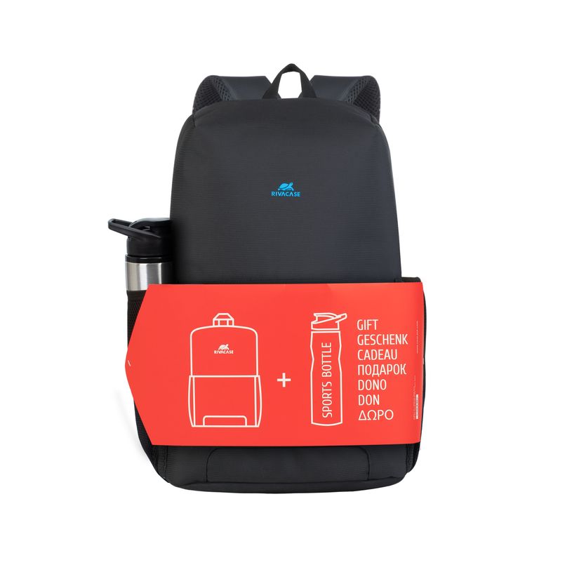 4260403574003-RIVACASE Regent - Sac à dos pour ordinateur portable 15,6" + bouteille isotherme - noir-P_79442729_3-2