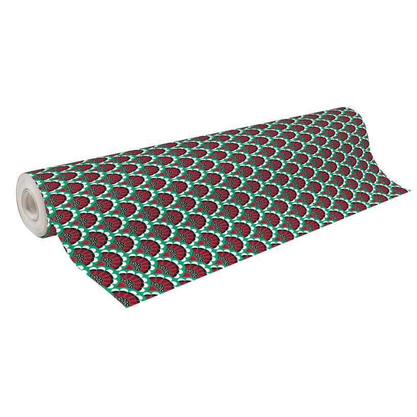 3663619068464-Clairefontaine Alliance - Papier cadeau - 70 cm x 25 m - 60 g/m² - motif plumes de Noël-P_79442777_1-0