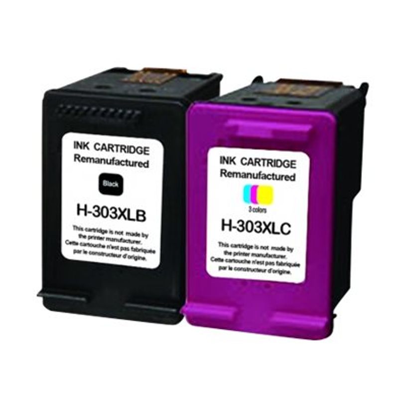 3584770904463-Cartouche remanufacturée HP 303XL - pack de 2 - noir, cyan, magenta, jaune - Uprint-P_79442796_1-0