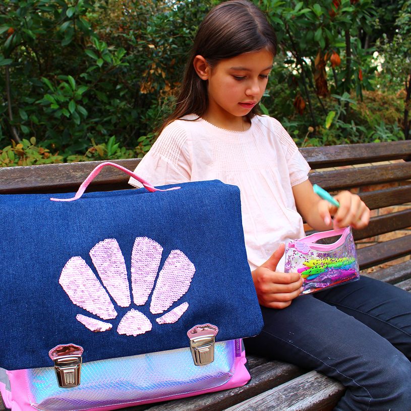 3135259792295-Trousse plate Mermaid avec paillettes et liquide - 1 compartiment - Viquel-P_79442867_2-1