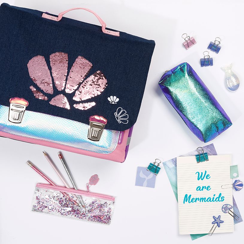 3135259792295-Trousse plate Mermaid avec paillettes et liquide - 1 compartiment - Viquel-P_79442867_4-3