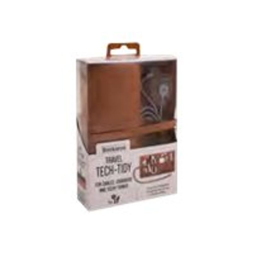 5035393410025-Catwalk-669 - Etui pour câbles et chargeurs - oragnisateur de voyage - marron-P_79442909_2-0