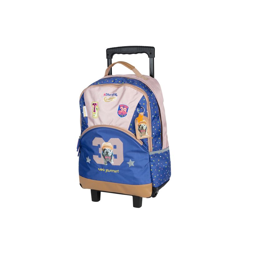 3661507222325-Teo Jasmin College - Sac à dos à roulettes 2 compartiments - Kid'abord-P_79442966_1-0