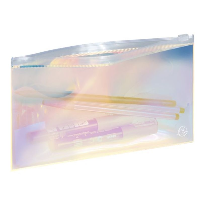 3660942067560-Pochette plate Iris - 1 compartiment - transparente - Exacompta-P_79443095_1-4
