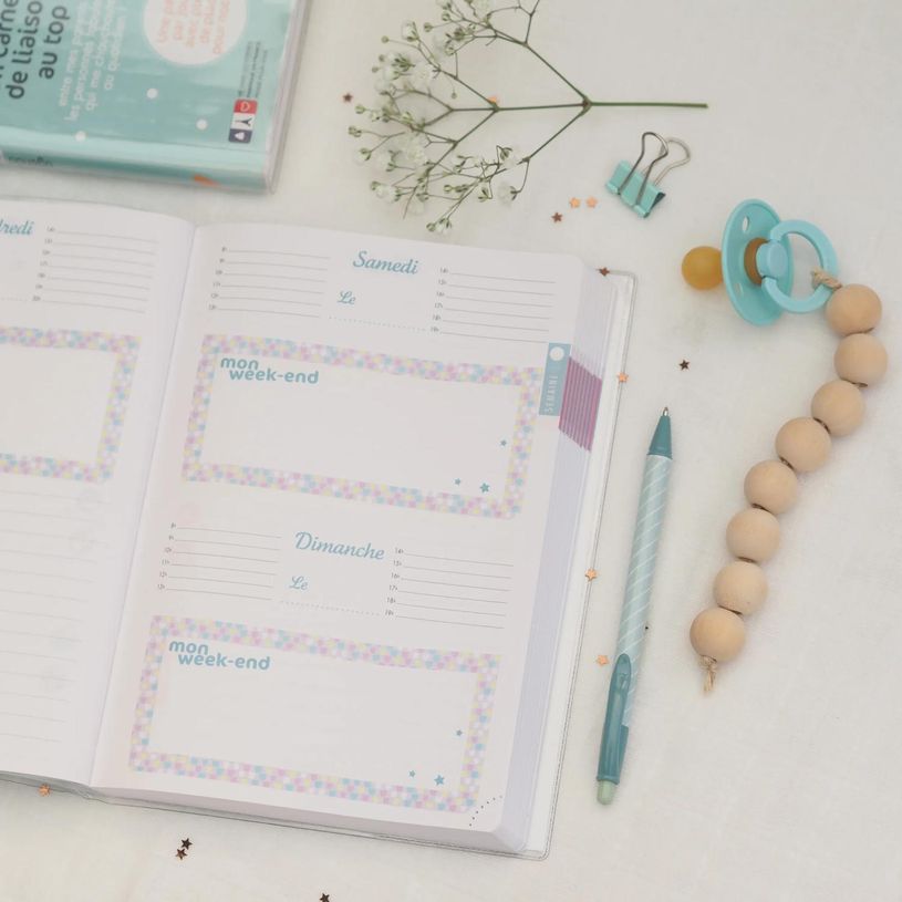 3660942063722-Agenda Baby Day non daté - 1 jour par page - 15 x 21 cm - Exacompta--0