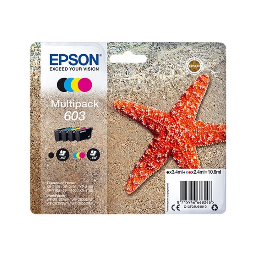 8715946668246-Epson 603 Etoile de mer - pack de 4 - noir, cyan, magenta, jaune - cartouche d'encre origin-P_79443106_3-7