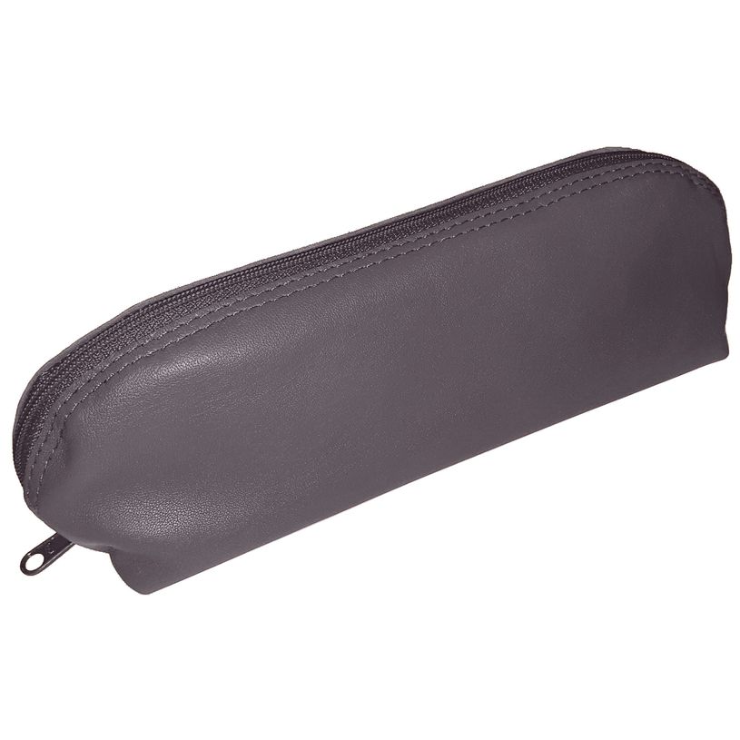 3338805009568-Trousse Merinos Lotus - 1 compartiment - cuir de mouton noir - Quo Vadis-P_79443107_1-0