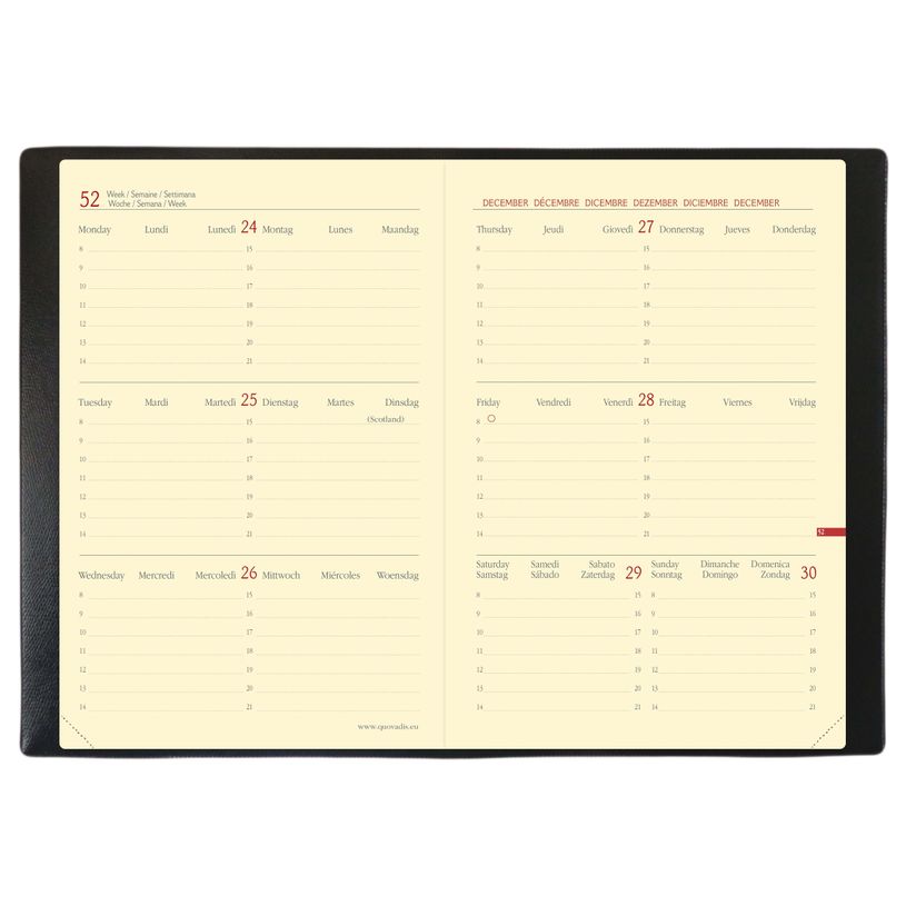 3371010443246-Agenda à élastique Everest Horizontal 16 mois - 1 semaine sur 2 pages - 16 x 24 cm - gris-P_79443191_2-1