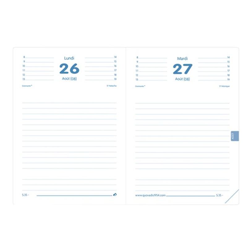 3371010445059-Agenda Toscana - 1 jour par page - 12 x 17 cm - bleu - Quo Vadis-P_79443199_1-1