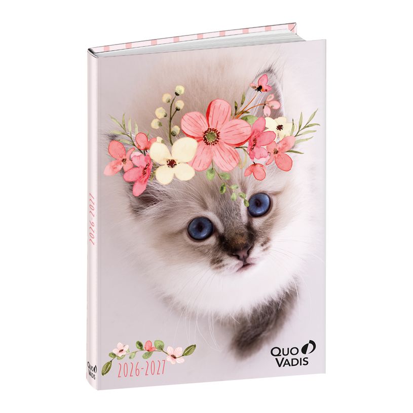 3371010445400-Quo Vadis - Agenda année scolaire - 2026-2027 - Eurotextagenda - Journalier - Multilingue - Mes potes à pattes mignons - 12 mois de août à j--0