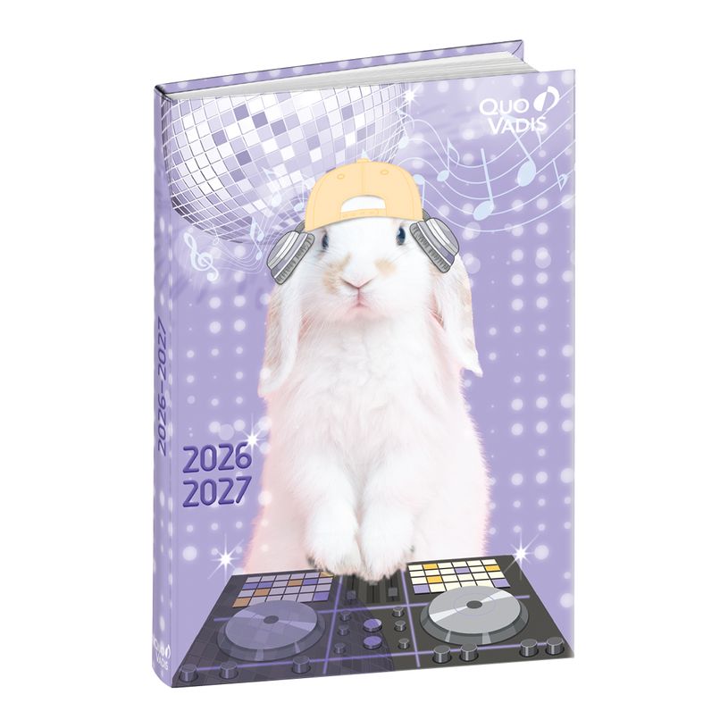 3371010445400-Quo Vadis - Agenda année scolaire - 2026-2027 - Eurotextagenda - Journalier - Multilingue - Mes potes à pattes mignons - 12 mois de août à j--1
