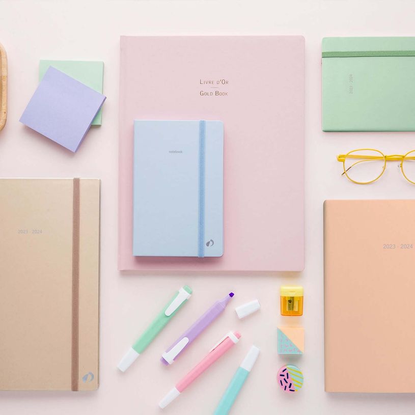 3371010449224-Quo Vadis - Carnet de notes - Pastel - Rose clair - Pages Lignées - 10x15 cm - Papier Clairefontaine blanc - Fabri--3