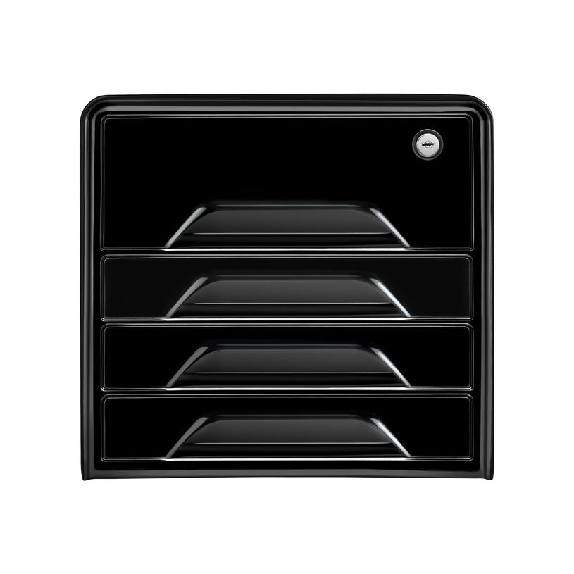 3462159013367-Smoove Secure by CEP - Module de classement 4 tiroirs - noir - fermable à clé-P_79443256_1-0