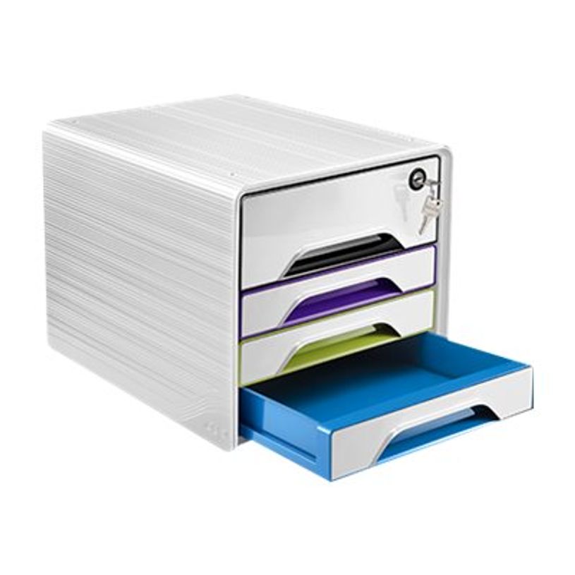 3462159013701-Smoove Secure by CEP - Module de classement 4 tiroirs - multicolore - fermable à clé-P_79443258_2-1