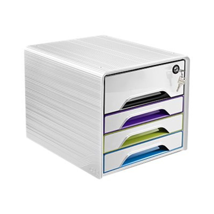 3462159013701-Smoove Secure by CEP - Module de classement 4 tiroirs - multicolore - fermable à clé-P_79443258_3-2
