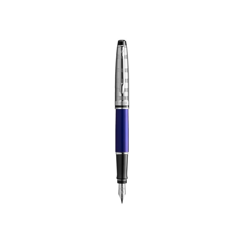 3026980936549-Waterman Expert Deluxe - Stylo plume bleu - pointe fine-P_79443278_1-0
