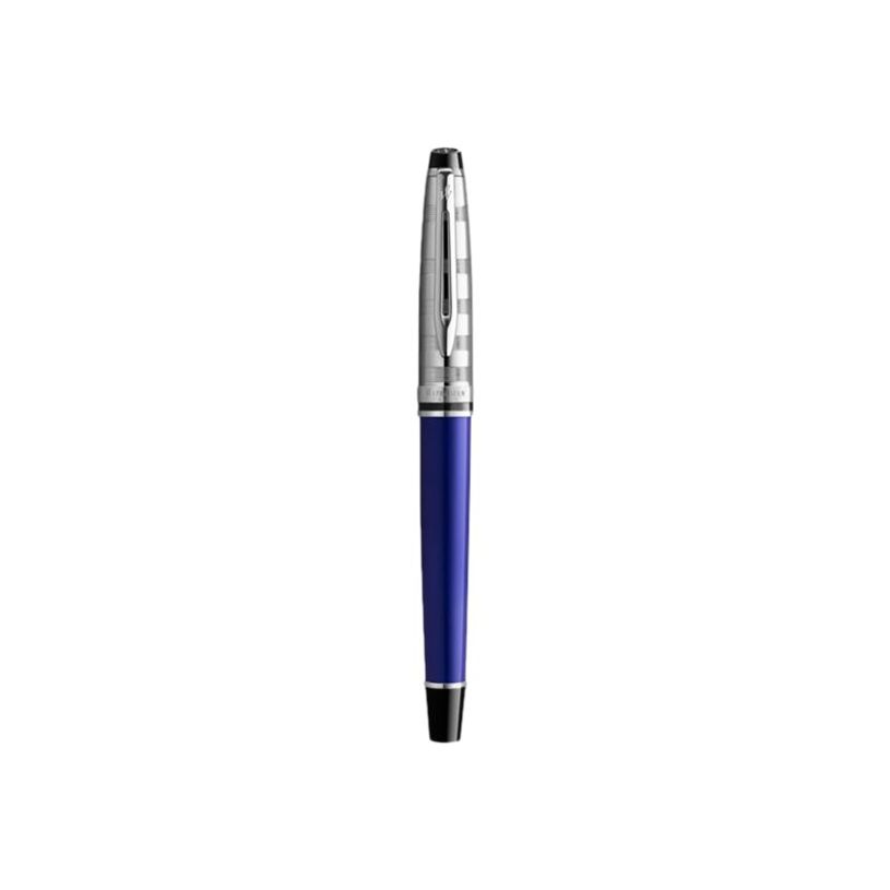 3026980936563-Waterman Deluxe - Roller bleu - pointe fine-P_79443280_3-2