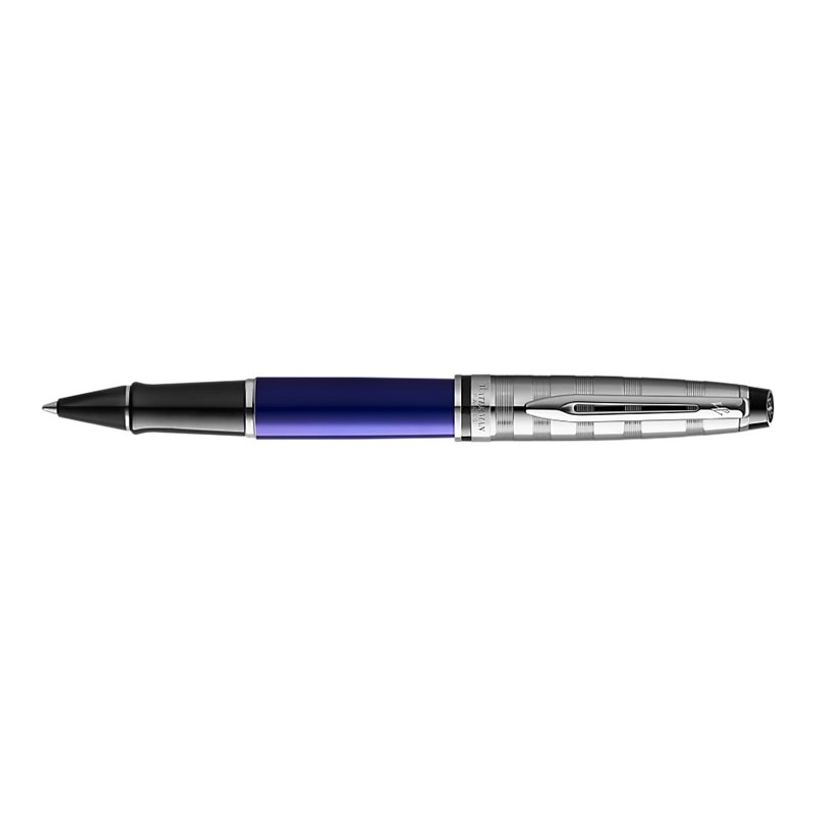 3026980936563-Waterman Deluxe - Roller bleu - pointe fine-P_79443280_4-3